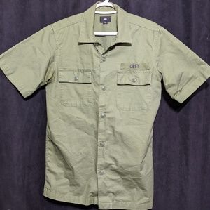 OBEY short sleeve button down